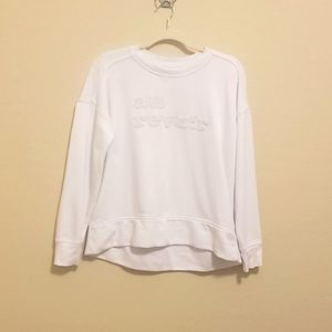 Madewell Au Revoir Sweatshirt in White - S
